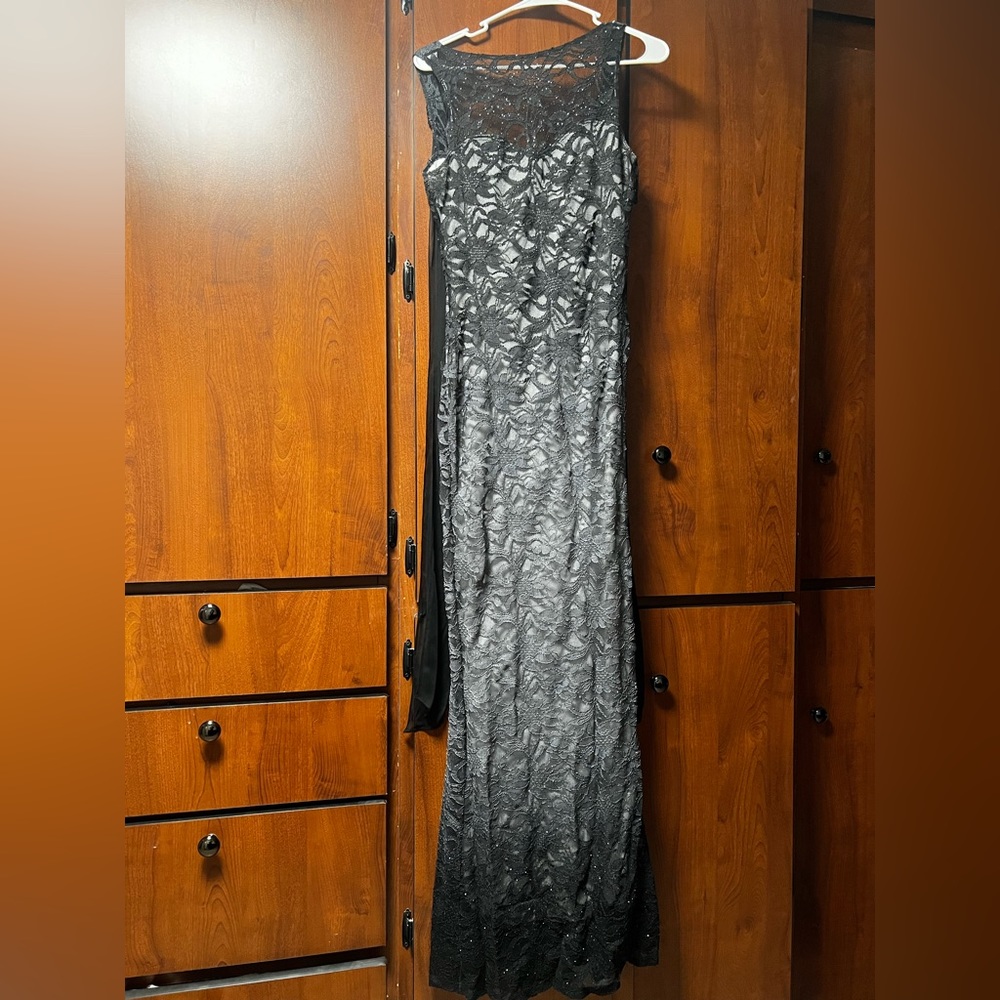 Black/Grey ombré long Dress